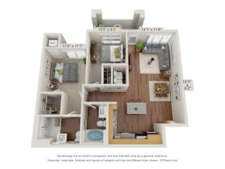 2 bed 2 bath D at The Paramount Apartments, Atlanta, GA
