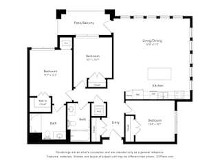 3 bed 2 bath at The Paramount Apartments, Atlanta, GA, 30331