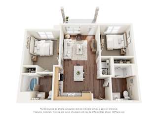 2 bed 2 bath A at Emblem at Tower Apartments, Manor, TX, 78653