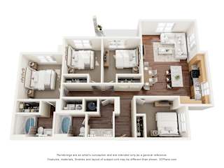 4 bed 2 bath B at Emblem at Tower Apartments, Manor, TX