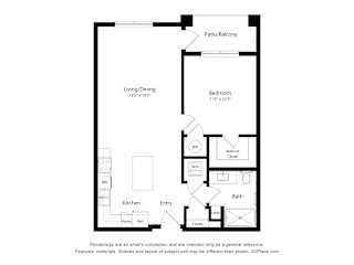 1 bed 1 bath B at Orchard Springs 55+ Apartment, Surprise, AZ, 85374