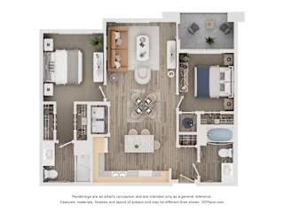 2 bed 2 bath A at Orchard Springs 55+ Apartment , Surprise