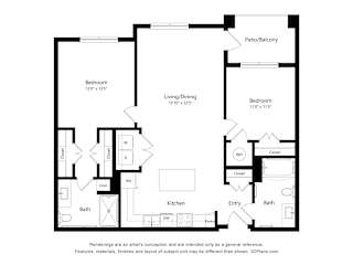 2 bed 2 bath B at Orchard Springs 55+ Apartment , Arizona