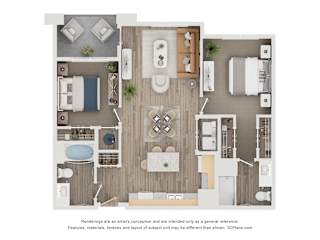 2 bed 2 bath E at Orchard Springs 55+ Apartment , Surprise, AZ