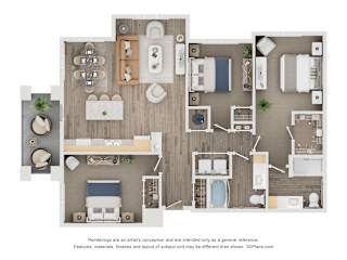 3 bed 2 bath A at Orchard Springs 55+ Apartment , Surprise, Arizona