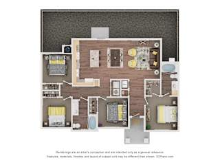 4 bed 3 bath C at Saddleback Village at Stonegate Townhomes, Maricopa, Arizona