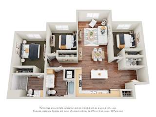 3 bed 2 bath I at Sage at Franklin Park Apartment , Texas