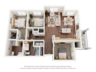3 bed 2 bath at Shannon Reserve 55+ Apartments, Union City, GA