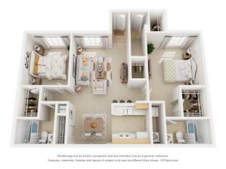 2A_Two Bedroom at Sunrise Pointe, Florida