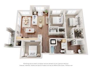 3 bed 2 bath at The Stillwaters 62+ Apartment Homes, Florida, 32712