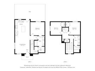 C1 TH Floor Plan at Townhomes on Earley, Casa Grande, Arizona
