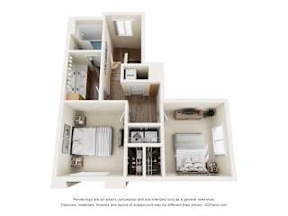 C1 TH 2 Floor Plan at Townhomes on Earley, Casa Grande, 85122