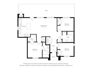 C2 Floor Plan at Townhomes on Earley, Arizona