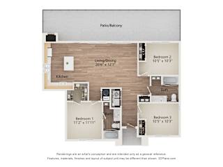 C2 Floor Plan at Townhomes on Earley, Casa Grande