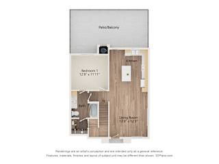 D2 TH 1 Floor Plan at Townhomes on Earley, Casa Grande, Arizona