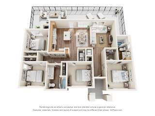 D4 Floor Plan at Townhomes on Earley, Arizona, 85122
