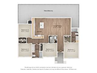 D4 Floor Plan at Townhomes on Earley, Casa Grande, AZ, 85122