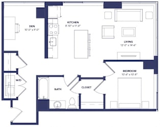 1 bed 1 bath at Two Twelve Clayton Apartments, Missouri