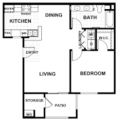 UNIT-A-Harbor Floorplan at Edgewater, California, 94565