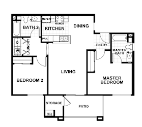 UNIT-B-Marina Floorplan at Edgewater, Pittsburg, CA 94565