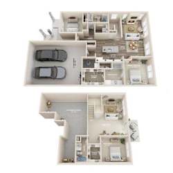 Floor Plan Leland B + Walkout Basement