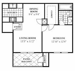 A black and white image of a house floor plan.