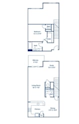 A black and white image of a house floor plan.