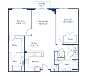 A black and white image of a house floor plan.