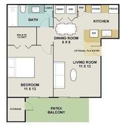 Floor Plan 1A