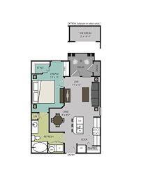 A floor plan of a house with a solararium and a pantry.