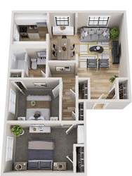 2 bed 1 bath at Huntley Ridge Apartments, Kettering
