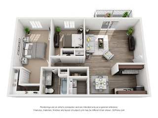 ATHENA CLASSIC Floor Plan at Latitude at Riverchase, Hoover, Alabama
