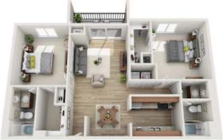 Buckhead Floor Plan at Atler at Brookhaven, Atlanta