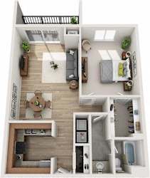 Paces Floor Plan at Atler at Brookhaven, Atlanta