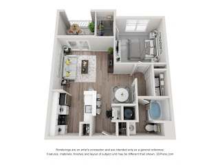Chamble CLASSIC PLUS Floor Plan at Vue at Embry Hills, Atlanta, GA, 30042