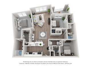 Embry Floor Plan at Vue at Embry Hills, Atlanta, 30042