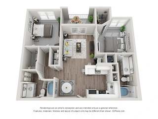 Heartwood CLASSIC Plus Floor Plan at Vue at Embry Hills, Atlanta, GA, 30042