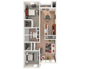 The Peak Classic Plus Floor Plan at Breckinridge Vue, Duluth, 30096