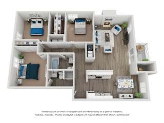 DAVIS Classic Floor Plan at Spalding Vue, Georgia