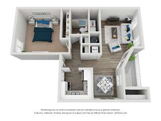 JOHNSON Classic Plus Floor Plan at Spalding Vue, Peachtree Corners, GA