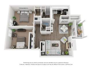HARRISON Signature Floor Plan at Vue on Medlock, Peachtree Corners, 30092