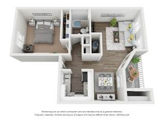JOHNSON Classic Floor Plan at Vue on Medlock, Peachtree Corners, GA, 30092
