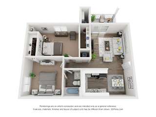 MILLER Elite Floor Plan at Vue on Medlock, Georgia, 30092