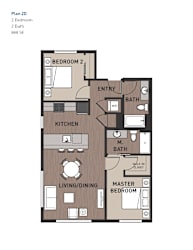 2 bed 2 bath D at Ravello Apartments, Redmond, WA