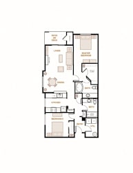 2 bed 2 bath A at Valley Springs Apartments, Renton, WA