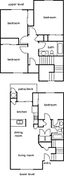 A diagram of a house layout with labeled rooms.