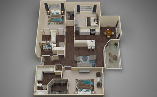 Flemming Floor Plan at Braxton Woods Lake, Greenville, SC, 29607