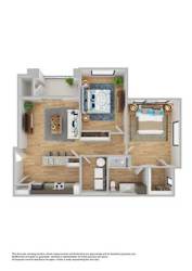 2 bed 1 bath at The Banks at Bridgewater Apartments, Little River, SC, 29566