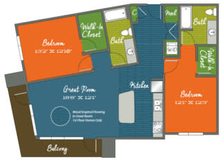 B4 Floor Plan at Mariner Grove, Georgia