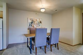 Warm Living And Dining Room at The Pointe, Nebraska